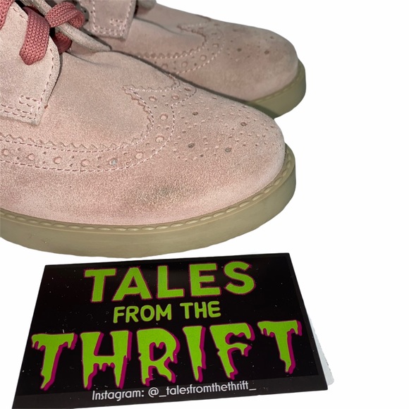 Brooks Brothers Pink Girls Suede Wingtip Shoes - Picture 5 of 11
